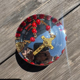Red Rosary Vented Gas Cap