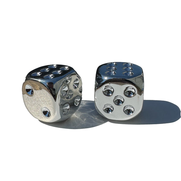 Chrome Dice Valve Caps