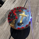 Red Rosary Vented Gas Cap