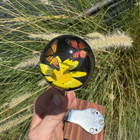 Monarch and Yellow Daisy Shift Knob
