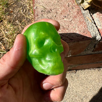 Green Flake Skull Shift Knob