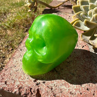 Green Flake Skull Shift Knob